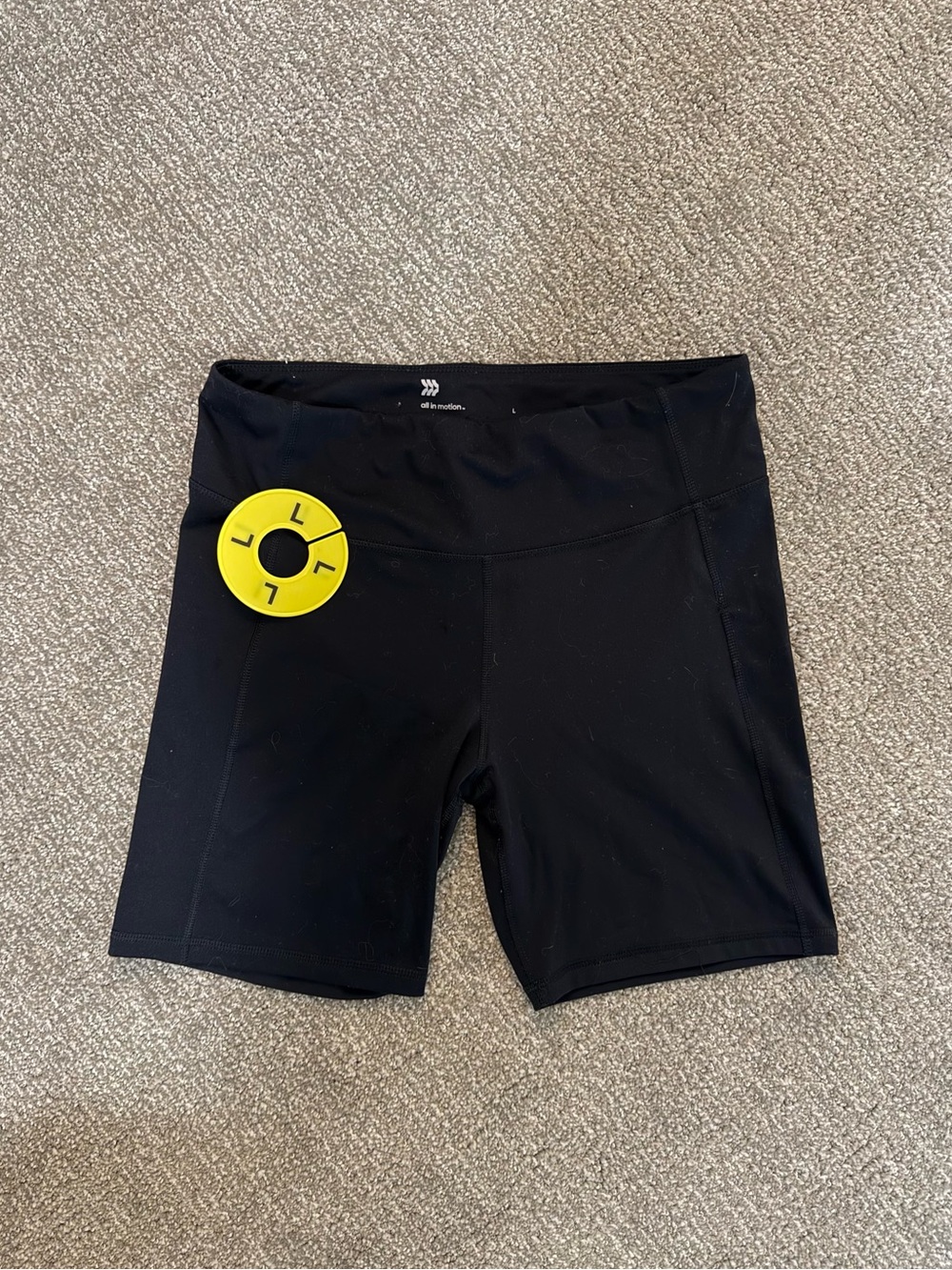 All In Motion Black Athletic Bike Shorts